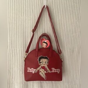 Betty Boop Red satchel style Handbag/ Shoulder Bag